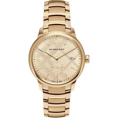 burberry gold logo|gold burberry men watch.